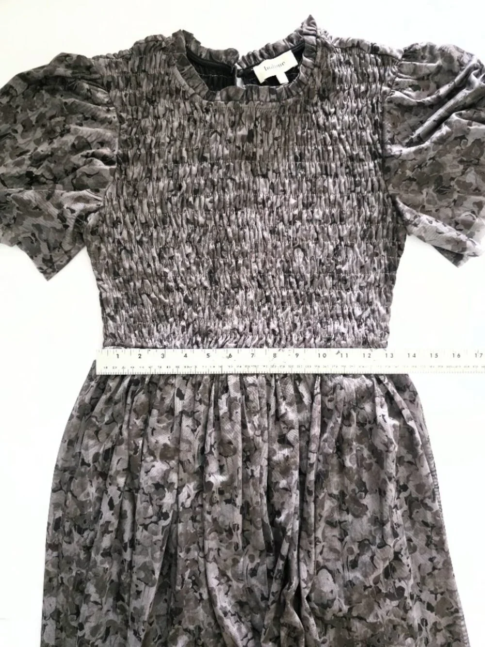 Böhme Sofia Midi Dress in Grey Tulle – Size Small (S) - Picture 11 of 12
